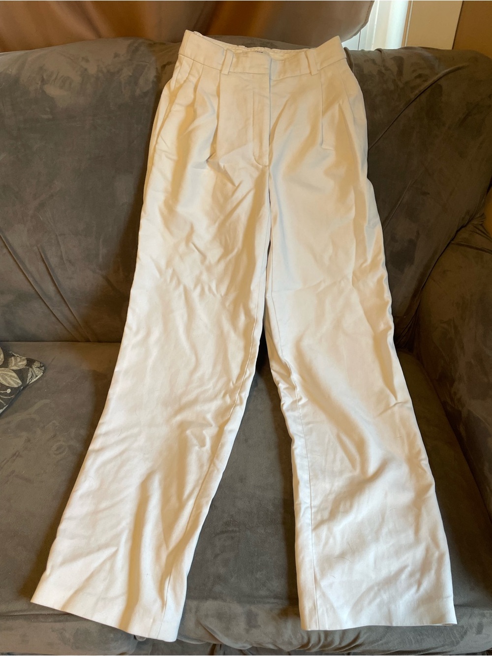 Babaton Atelier Aritzia White Tailored Trousers Pants Size 00